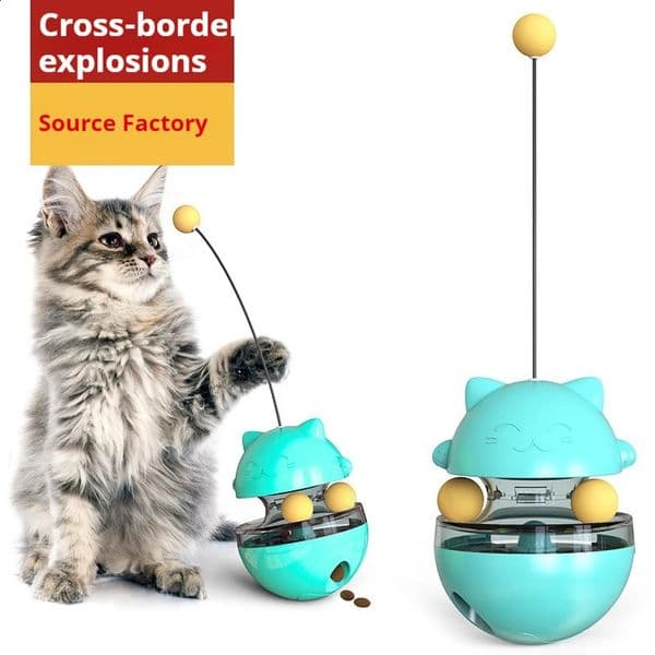Pet Supplies Company Gourd Tumbler Teaser Stick Self Hi Cat Toy 240816
