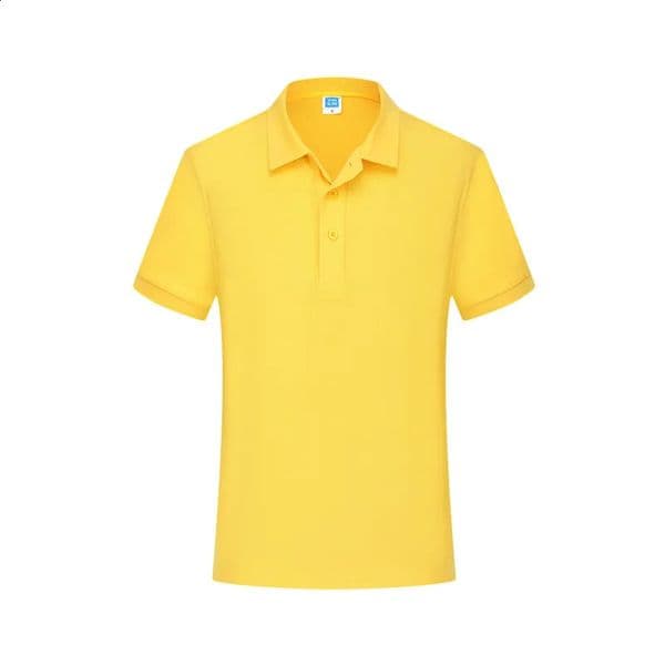 Mens Summer Polo Shirt 100% Cotton Smart Casual Style Purple Yellow Short Sleeve Outdoor Slim Breathable Male Clothing 4XL 240819