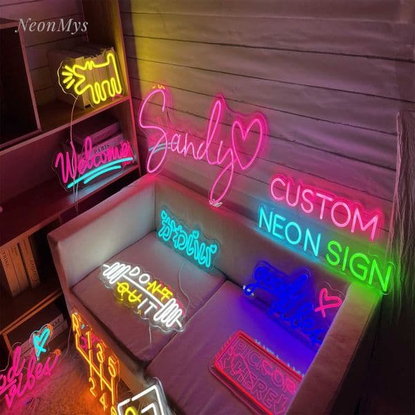 Customized neon signs for private weddings parties birthdays shops wall decorations customized neon signs wall decorations aesthetic LED X2412101
