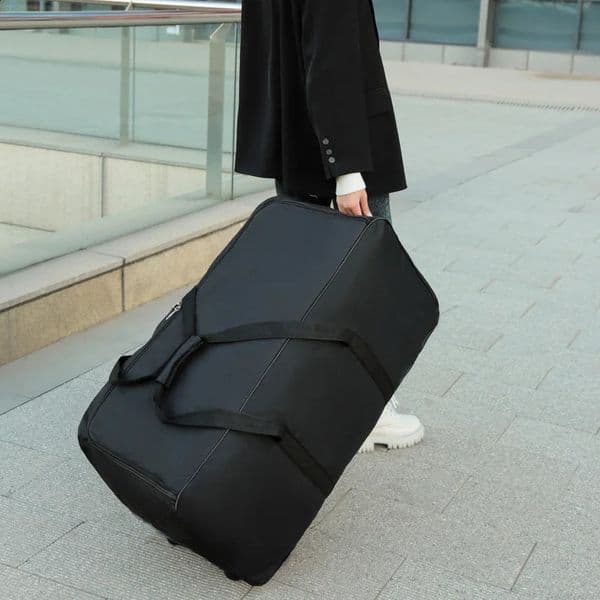 Foldable Travel Bag On Wheels Air Consignment Package High Capacity Storage Luggage Handbag Anti-scratch Shoulder Bag 240819