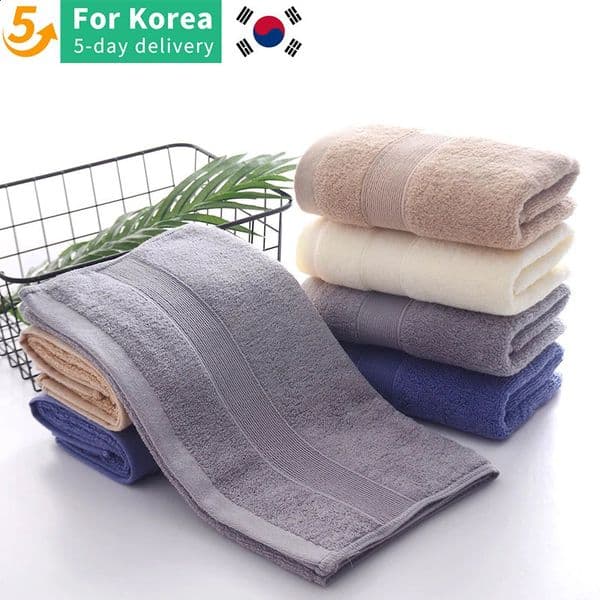 10 PCS 100% Cotton Towel Sets Shower Face Towel for Beach el High Qualit and Soft 35 X 75cm 240819