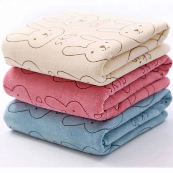 Rabbit Soft Microfiber Baby Infant born Washcloth Bath Towel Feeding Cloth Baby Bath Childrens Towel Baby Towel 240819
