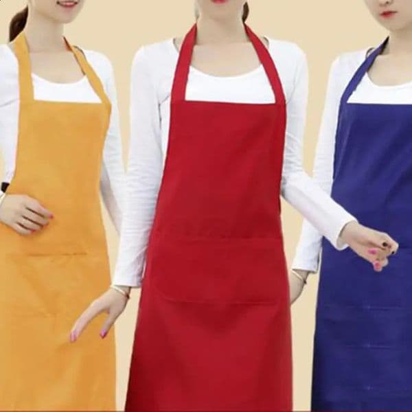 Waterproof Apron Women Solid Color Cooking Men Chef Waiter Cafe Shop Barbecue Barber Bib Kitchen Accessories Apron 240819
