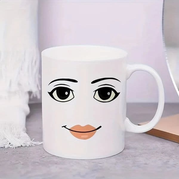 Interesting female coffee cup ceramic tea cup water cup perfect creativity novelty birthday gift unique and fashionable design 11 ounces 1 piece 240820