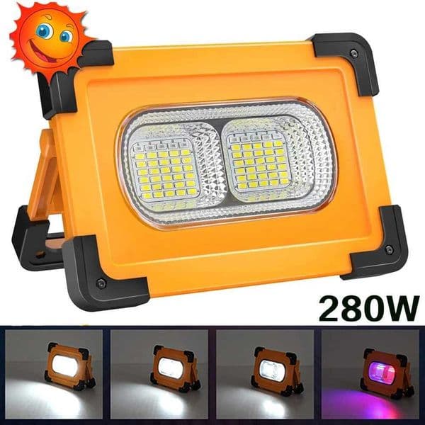 280W Solar+USB LED Camping Lamp Rechargeable Portable Magnetic Work light 11000mAh Power Bank Emergency Lantern Floodlight Torch Y240820