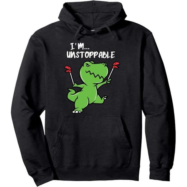 Hoodie For Mens Womens Unstoppable Dinosaur Funny Trex Pullover Hoodies Sweatshirt Jacket Long Sleeve Free shipping