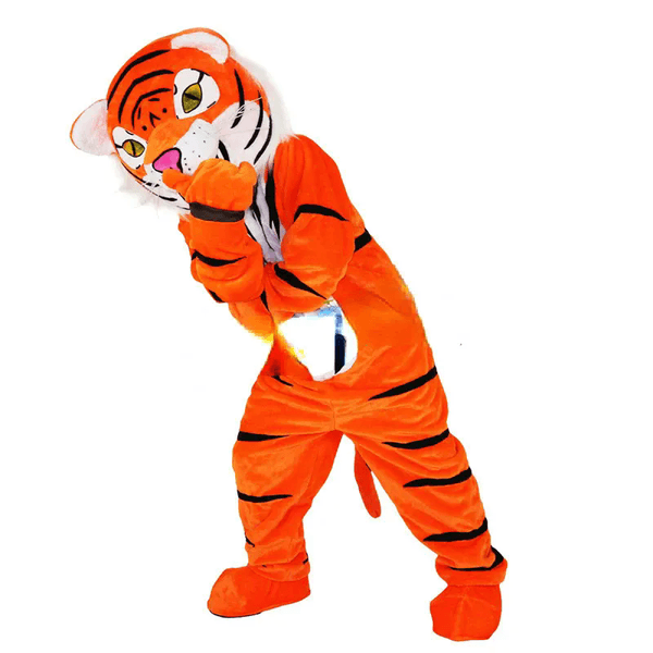 2025 Halloween Tiger Mascot Costume Halloween Christmas Cartoon Character Outfits Suit Advertising Leaflets Clothings Carnival Unisex Adults Outfit