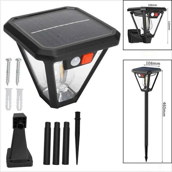 Solar Motion Sensor Light Outdoor LED Waterproof Lawn Street Garden Villa Porch Wall Mounted and Plug-in Dual-Purpose Camping Y240820