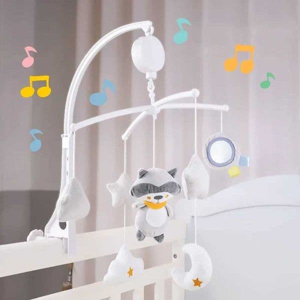 Baby Rattles Crib Mobiles Toy Holder Rotating Mobile Bed Bell Musical Box 0-12 Months Newborn Infant Baby Toys Rattles BracketXJ240817