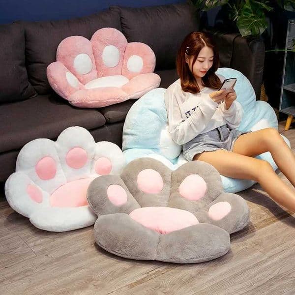 Bear Paw Cushion Plush Chair Cushion Pillow Soft Stuffed Seat Sofa Student Dormitory Butt Cushion Pillow Cushions Home DecorXJ240821
