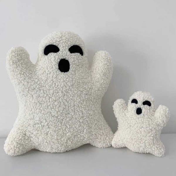 Halloween Ghost Pillow Plush White Ghost Pillow Halloween Gift Home Decoration Art Home Textile Cushion Fun PillowXJ240821