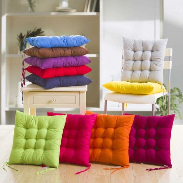 Solid Color Soft and Thickened Tatami Mat Brushed Student Seat Cushion Comfortable Dining Chair Cushion Office Seat CushionXJ240821