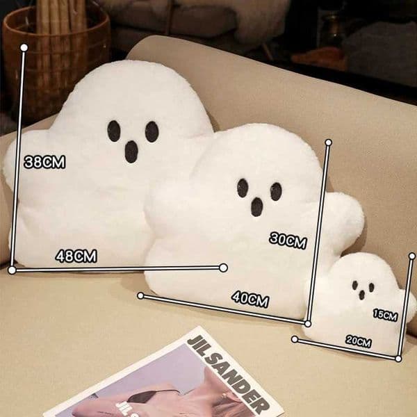 Halloween Cushion Kawaii Cloud Ghost Pillow Plush Baby Dolls Sofa Chair Cushion for Home Decor Cute Festival Doll Birthday GiftXJ240821