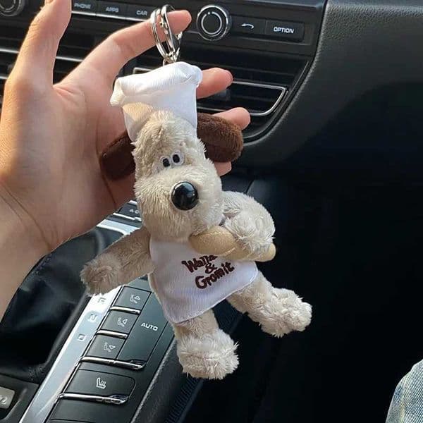 Pilot Dog Doll Bag Accessories Keychain Cartoon Puppy Pendant W240821
