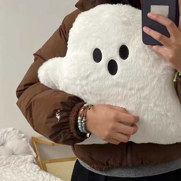 Halloween Ghost Doll Kawaii Pillow Sofa Cushion Offfice Cushion Supplies Cloud Shaped Pillow Decoration Home DecorXJ240821