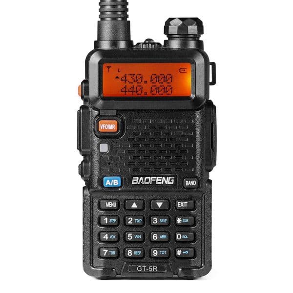 Baofeng GT-5R Handheld Ham radio Walkie Talkies for Adults FCC Compliant Black M240821