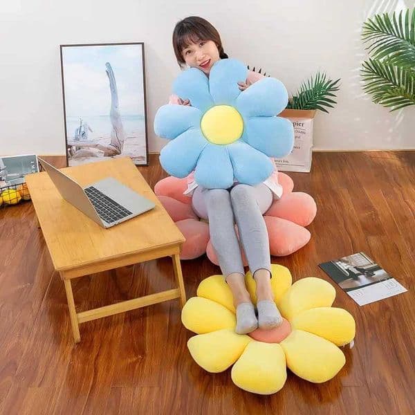 Sun flower tatami cushion flower petal pillow Shaped seat cushion office computer chair cushionXJ240821