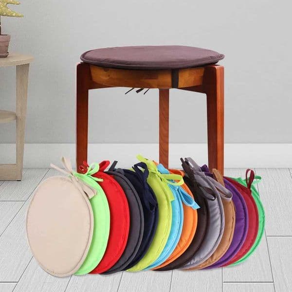 Round Chair Cushion Candy Color Seat Cushions With Drawstring Home Decor Pillow Throw Pillows Office Chair Cushion 30cm 38cmXJ240821