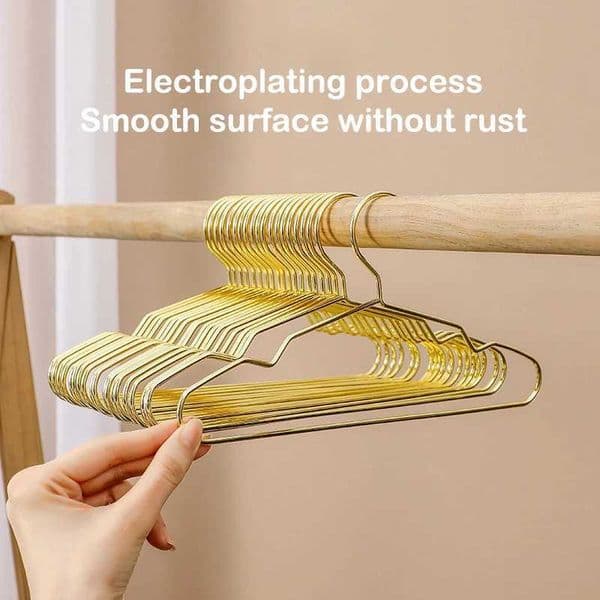 3 Sizes Baby Hangers Drying Rack Strong Small Metal Wire Pet Hangers For Dog Cat Gold Metal Clothes Shirts Hanger With GroovesXJ240216