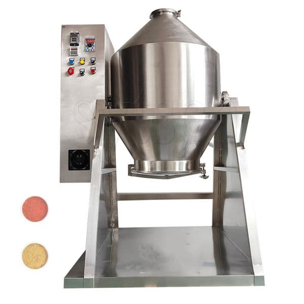Powder Mixer Rotating Drum Double Cone Powder Mixer Cocoa Acrylic Powder Mixing Machine