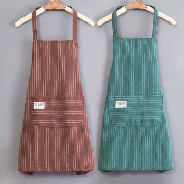 With Apron Kitchen 1Pc Household Polyester Cooking Apron Simple Sleeveless Pocket Clothes Protection for Barber Painter ChefXJ2408