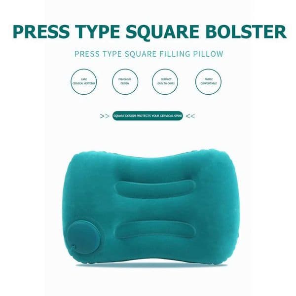 Inflatable PVC Air Pillows Portable Ultralight Camping Sleep Cushion Travel Hiking Beach Car Plane Head Rest Camp GearsXJ240822