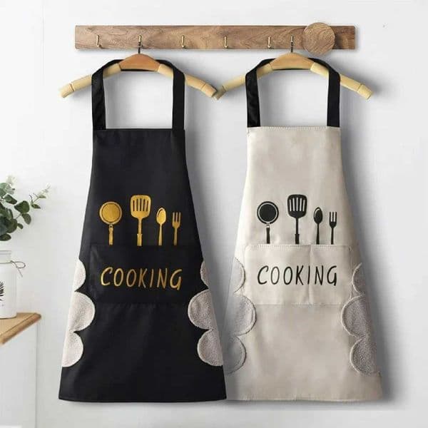 Chef Aprons For Women And Men With Pockets Kitchen High Quality Apron With Hand Wipe Pockets Waterproof For Cooking And BakingXJ240816