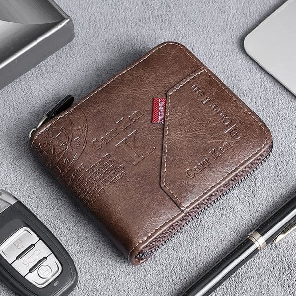 2025 Designer Men Bag Wallets 3 American European Vintage Style Fashion Print Trendy Stylish Black Free shipping