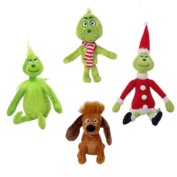 2026 New 32Cm Grinch Christmas Green Monster Plush Toy Kids Xmas Stuffed Animal Dolls Toys