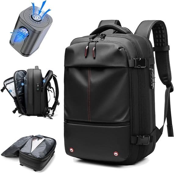 Travel Men 17 inch vacuum compression Laptop Large Capacity school Backpack Extended Hiking Business backpack 240822