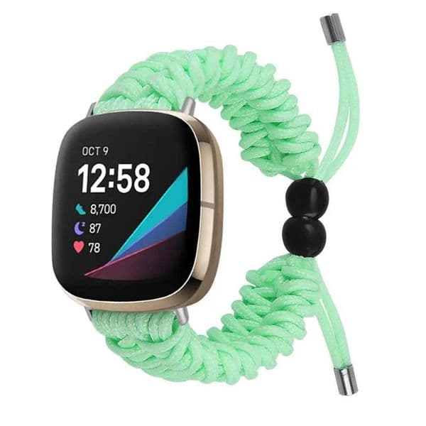 woven fabric band For Fitbit sense 2 smart watch strap Adjustable Women Lady braided strap for fitbit versa 3 versa 4 band Z240824