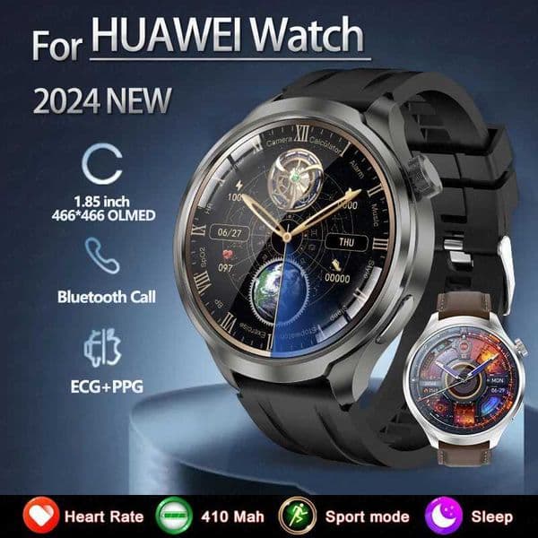 For HUAWEI Original Outdoor Sport Smart Watch Men 1.85 inch HD AMOLED Screen GPS Compass Altimeter Waterproof smartwatch M240824