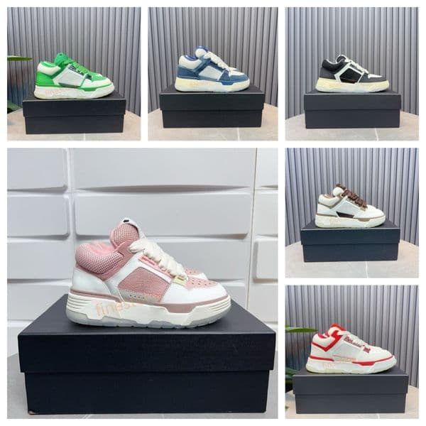 luxury mens shoes fashion sneakers designer shoes sneakers womens chunky Plate-forme casual leather mesh lace up bread shoes out of office sneaker shoe free shipping