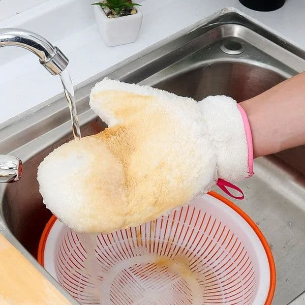 Multifunctional Magic Brush Dishwashing Gloves Rubber Kitchen Cleaning Silicone Waterproof 240824