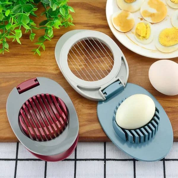Multifunction Egg Slicers Section Cutter Divider Plastic Splitter Cut Device Creative Egg Cutter Tools Kitchen Gadget 240824