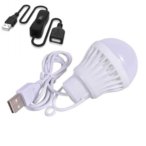 7W 5W 3W USB switch light bulb 5V portable camping light LED USB power reading book light for outdoor camping tent light CL240826