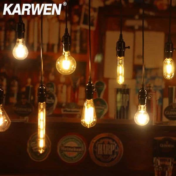 Karwen LED Edison bulb E27 220V E14 2W 4W 6W 8W retro filament lamp A60 ST64 G80 G95 T45 retro LED filament ampoule lamp CL240826