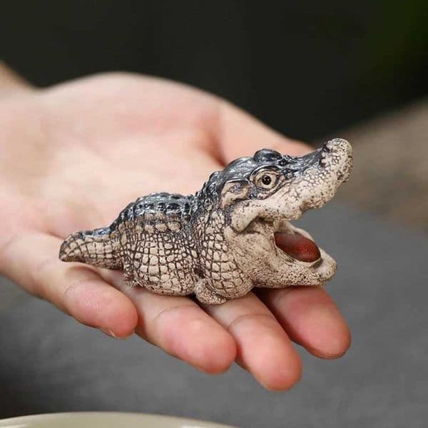 Crocodiles Figurine Decoration Desktop Animal Ornament Tea Ceremony Desk Pet DropshippingXJ240824