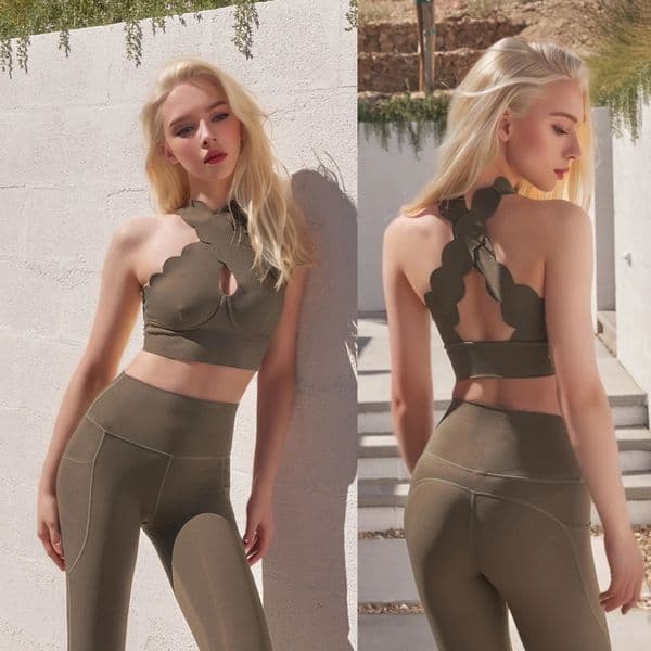 2026 New Yoga Set Women Gym Sportswear Sport Bra Sexy Beauty Back Workout Tops High Waist Pants Hip Lift Leggings outdoor Protection Clothing Bulk Royal Pop