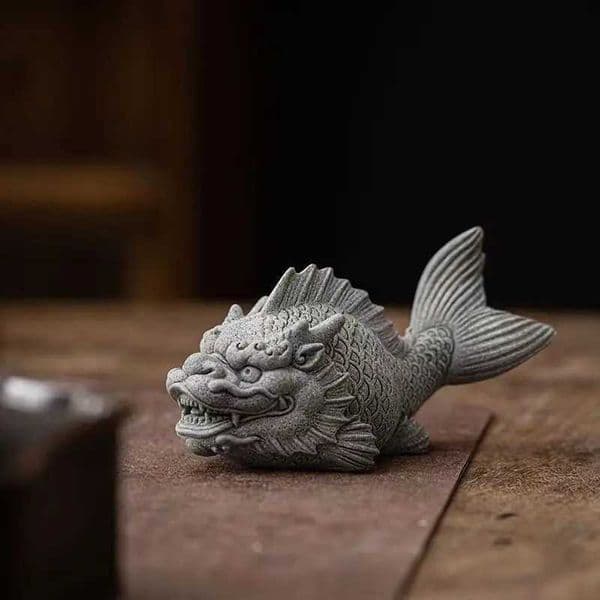 Guochao Rui Animal Dragon Fish Tea Pet Tea Play Decoration Home Creative Fish Tank Landscape Living Room Tabletop Decoration NewXJ240824