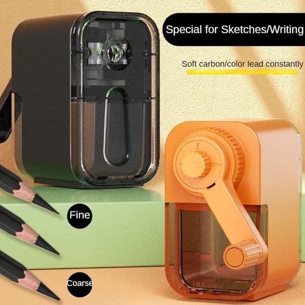 Automatically Enters Lead Pencil Sharpener Desktop Rotary Anti Sticking Lead Hand-cranked Mechanical Tool School Supplies 240826