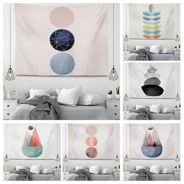Customized wall decoration Tapper aesthetic room decoration rainbow accessories hanging Nordic large fabrics home automatic decoration QQ 240827