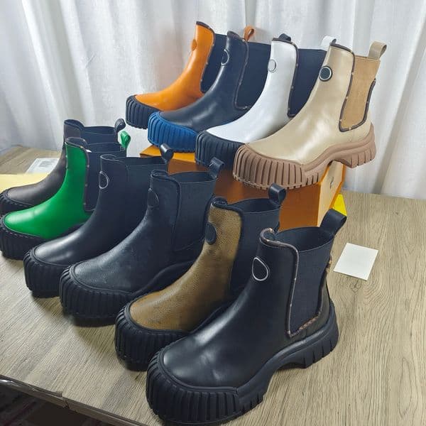 Designer Shoes Women Ruby Flat Boots fashion Casual Beaubourg Boot luxury calfskin leather Wonderland Flat Ranger Boots outdoors Metropolis Platform Ankle Boots