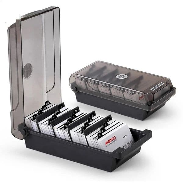 Desktop Business Card Storage Box Rack Business Name Card Holder Office 240826