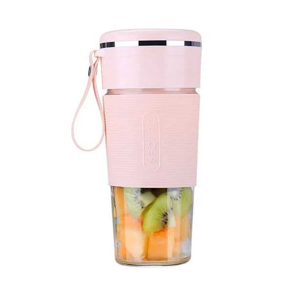 Compact electric juicer cup USB charging smoothie blender citrus juicer 6 stainless steel blades easy to clean M240828