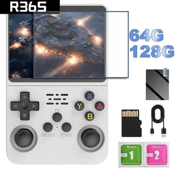 R36S Retro Game Console 3.5-inch IPS Screen with Video Game Classic Simulator Open Source Portable Handheld Game Console M240828