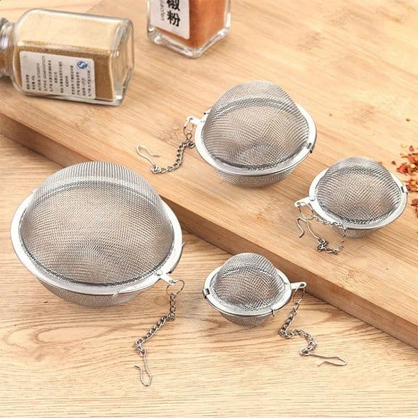 4-size stainless steel teapot ball lock spice teapot filter teapot kitchen accessories dropper 240828