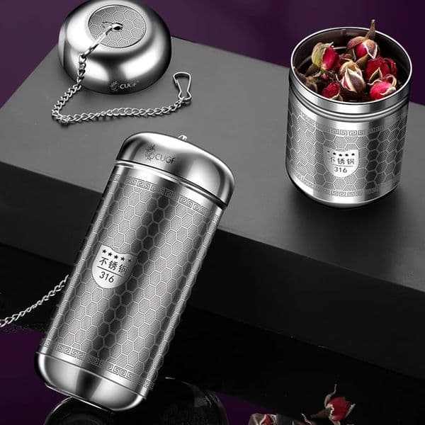 Stainless steel teapot spice seasoning ball teapot lock type filter teapot 240828