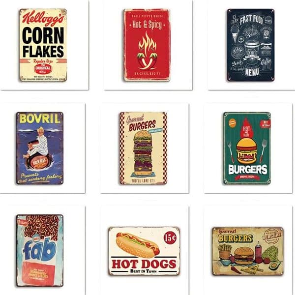 Vintage Metal Beer Poster Signs Retro Wall Decor 2024 Style Tin Sign Home Pub Bar Cafe Decor by sea free