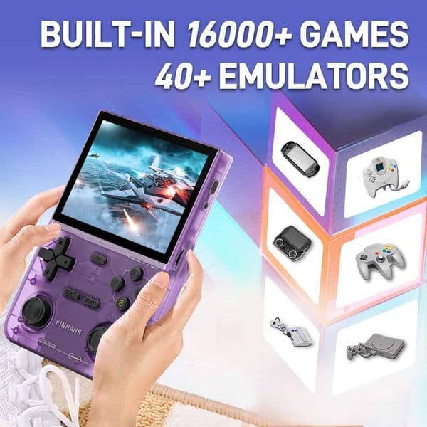 Hot Sale Retro handheld game console with 500 nit 3.5-inch Ips screen video game 40 emulator T241210